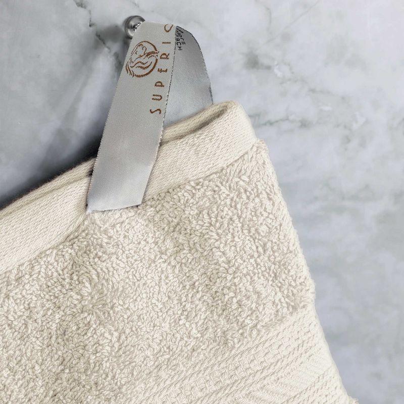 Classic Plush Absorbent 6-Piece Towel Set, Almond - Blue Nile Mills