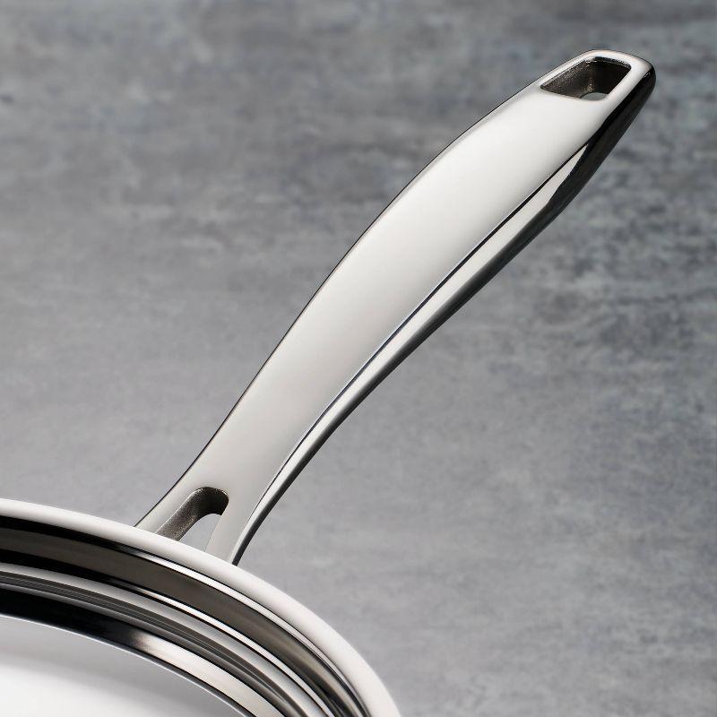 Tri-Ply Stainless Steel 3-Quart Deep Saute Pan with Lid