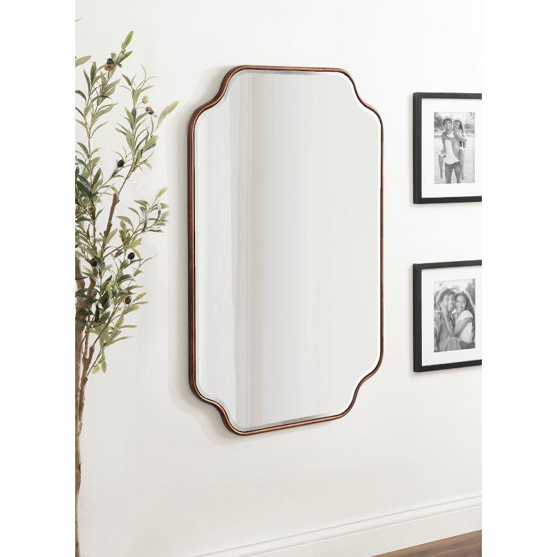 Kate & Laurel All Things Decor 24"x36" Plumley Framed Wall Mirror Bronze