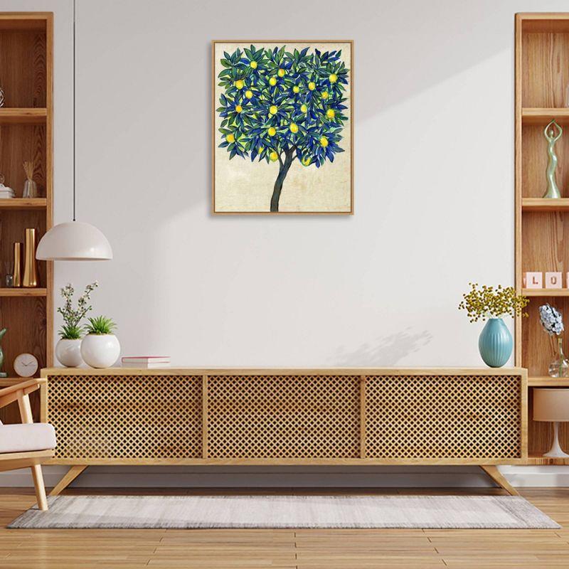 Lemon Tree Botanical Canvas Print with Float Frame, 24" x 31"