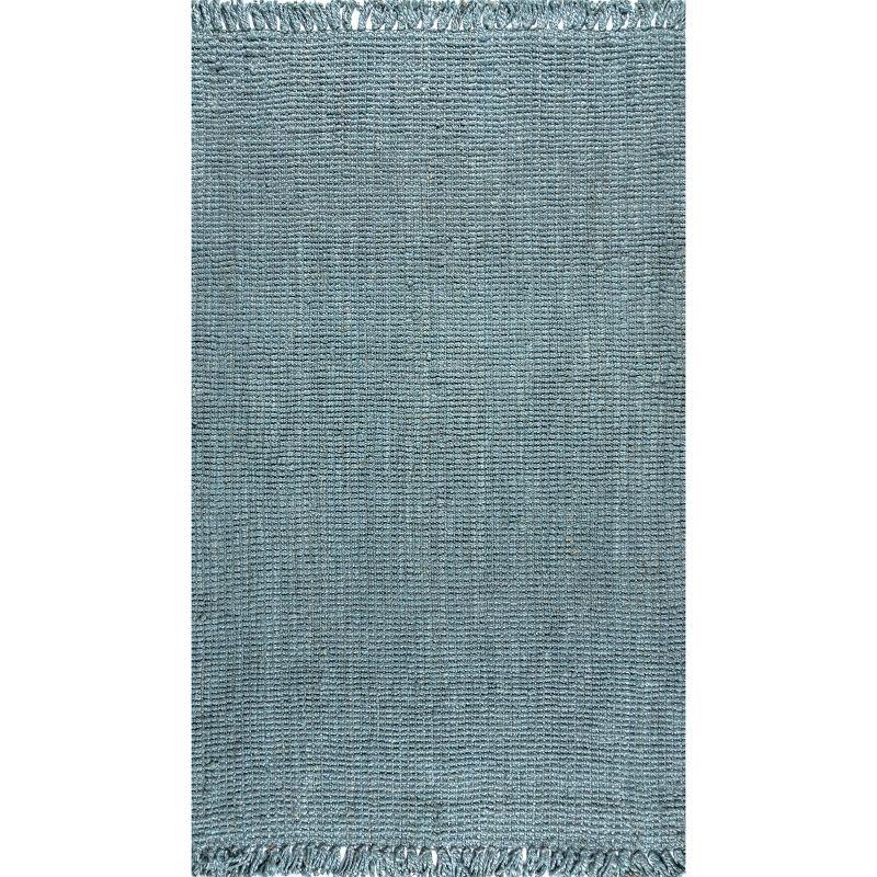 Para Hand Woven Chunky Jute with Fringe Area Rug - JONATHAN Y