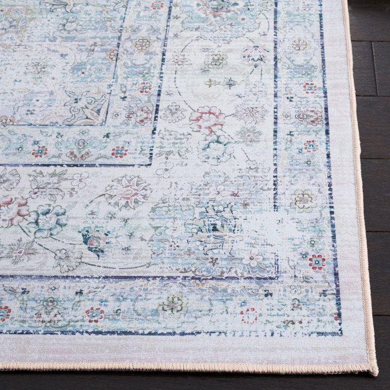 Tucson TSN165 Power Loomed Machine Washable Area Rug - Beige/Green - 6'x9' - Safavieh.