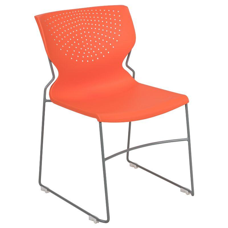 Everleigh 661 lb. Capacity Full Back Stack Chair with Powder Coated Frame