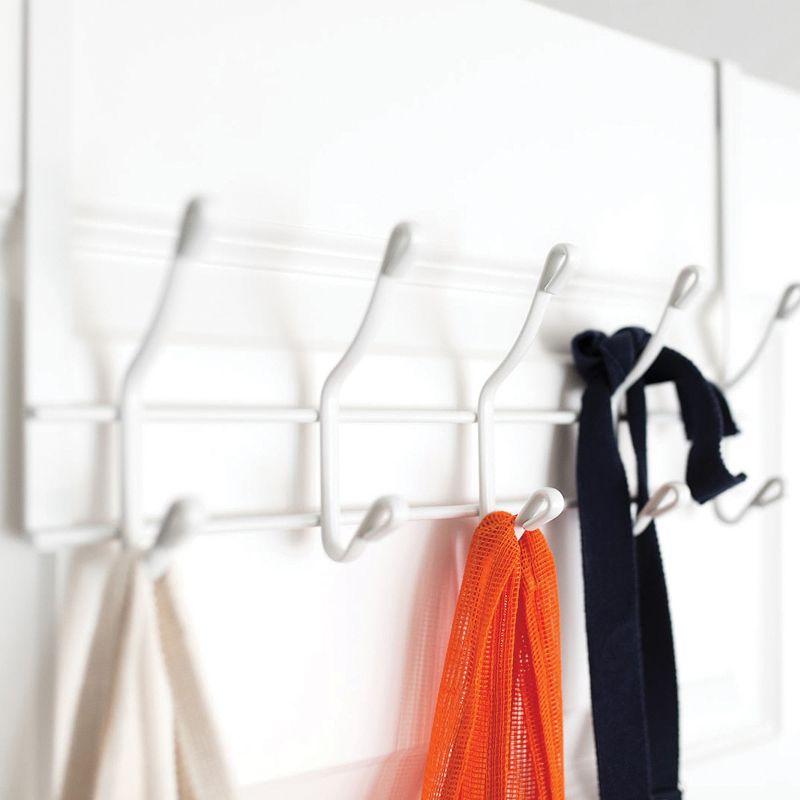 Better Houseware White 2-Tier Over-Door Hook Rack