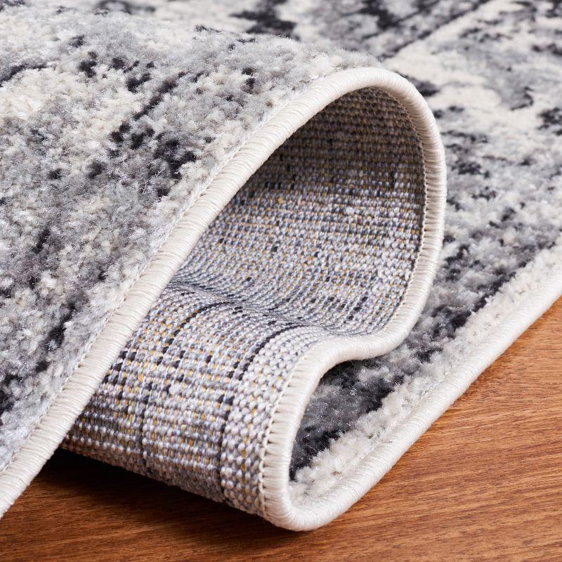 Madison MAD154 Power Loomed Indoor Area Rug - Grey/Black - 9'x12' - Safavieh