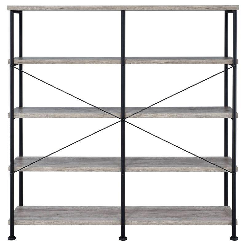 Analiese 4 Shelf Double Bookcase - Coaster