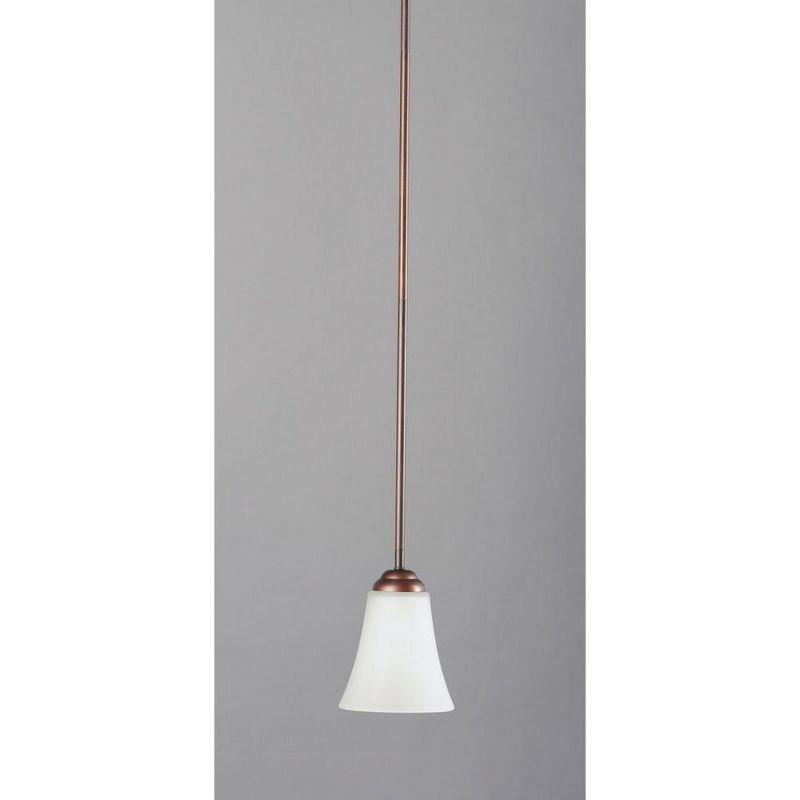 Vital Oil Rubbed Bronze Mini Pendant with Frosted Glass Shade