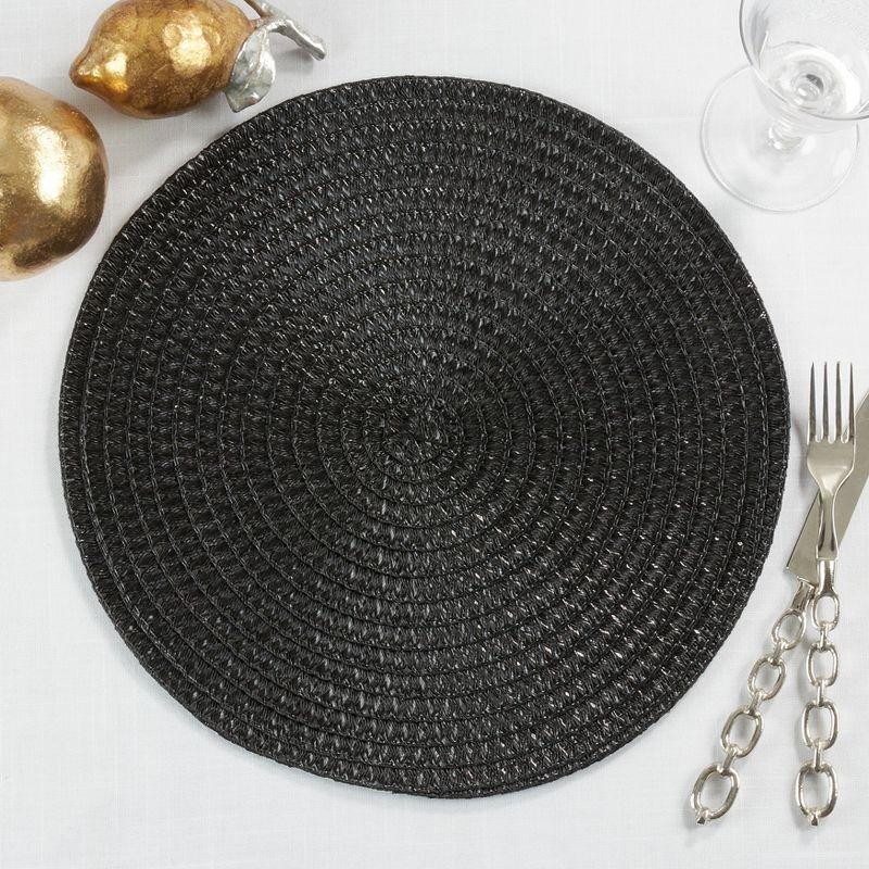 Saro Lifestyle Round Design Table Mats (Set of 4)