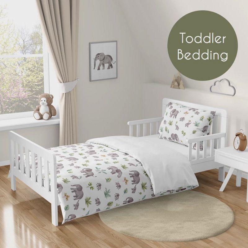 Watercolor Elephants 4 Piece Crib Bedding Set by Sweet Jojo Designs