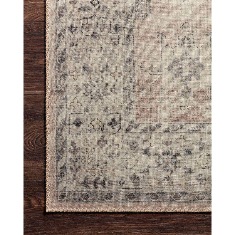 3'6"x5'6" Hathaway Rug Tan - Loloi Rugs: Traditional Medallion Pattern, Indoor Flat Pile, Canvas Backing