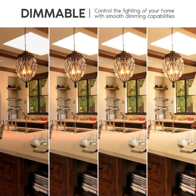 4 Watt (40 Watt Equivalent), CA11 LED, Dimmable Light Bulb, E12/Candelabra Base