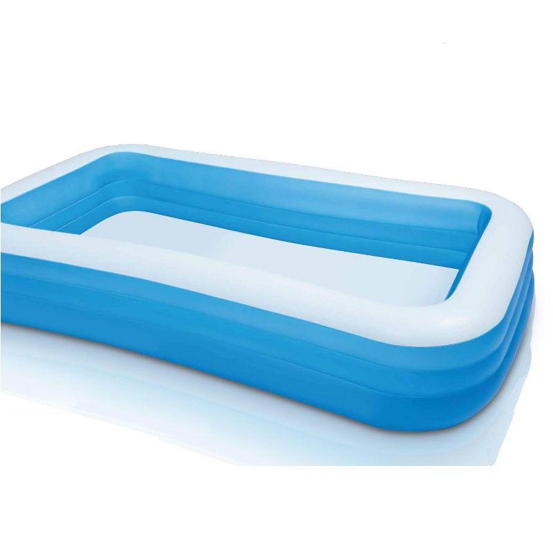 Intex Swim Center 72in x 120in x 22in Family Backyard Inflatable Swimming Pool