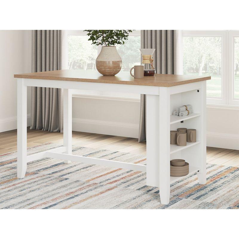 Signature Design by Ashley Gesthaven Counter Height Dining Table with Butcher Block Top