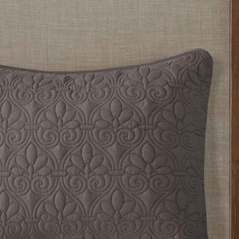 Madison Park Quebec 3 Piece Split Corner Pleated Quilted Bedspread