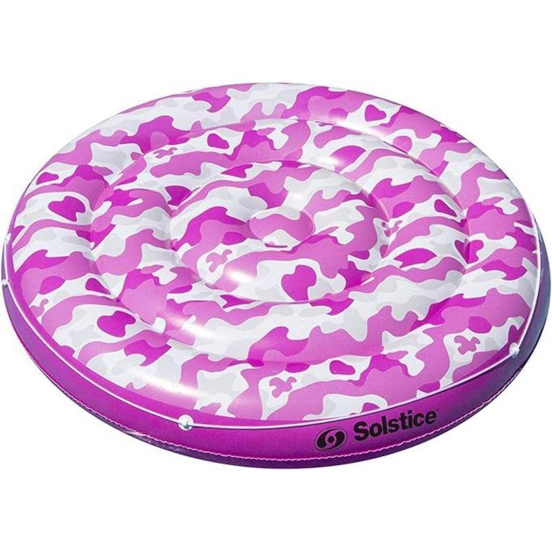 Swimline Camo Print Island Inflatable Swimming Pool Float 64"