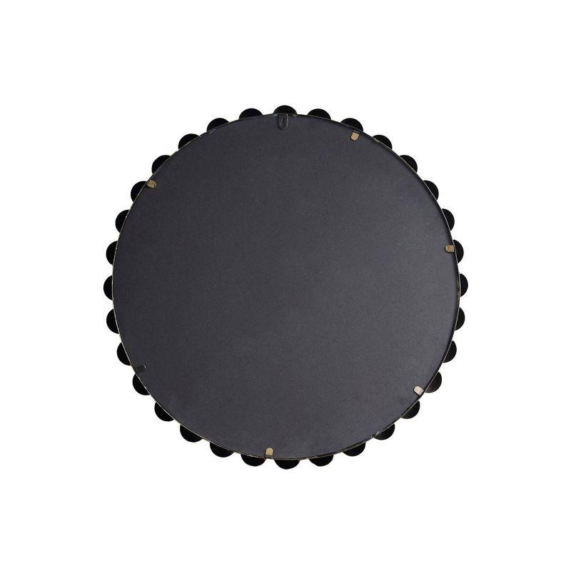 Marlowe Beaded Round Metal Wall Mirror