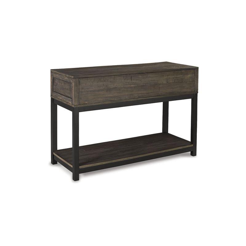 Signature Design by Ashley Johurst 2 Drawer Sofa/Console Table, Grayish Brown