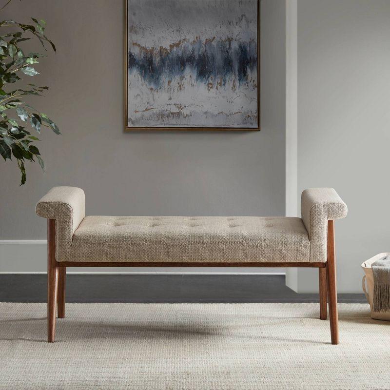 Amirah Button Tufted Accent Bench