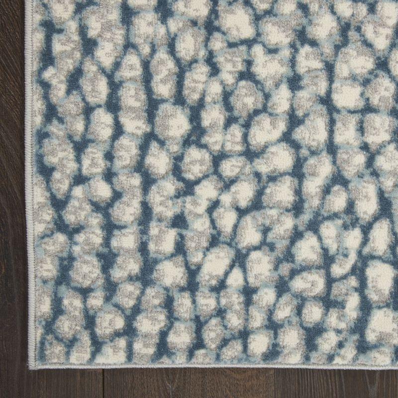 Nourison Joli  Indoor only Area Rug - Ivory/Blue/Grey 8' x 10'