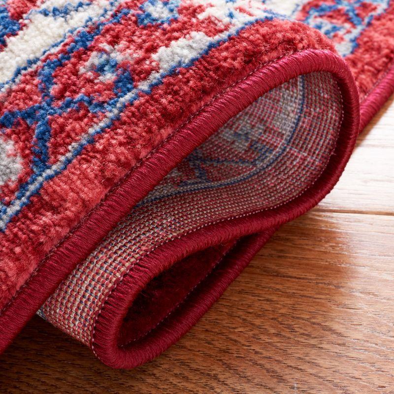 Brentwood BNT852 Power Loomed Indoor Area Rug - Red/Ivory - 5'3"x7'6" - Safavieh