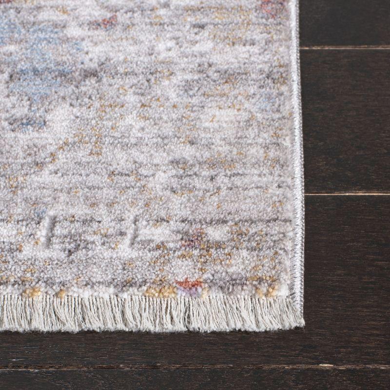 Valencia VAL405 Power Loomed Indoor Area Rug - Grey/Gold - 4'x6' - Safavieh