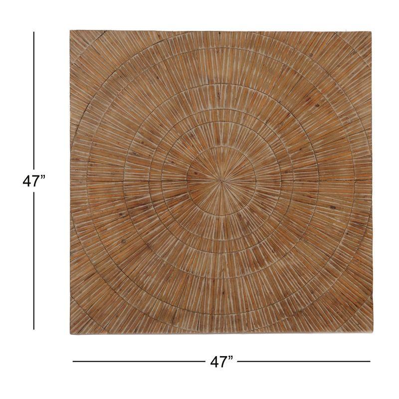 Wood Starburst Handmade Radial Wall Decor Brown - Olivia & May: Coastal Style, Abstract Art