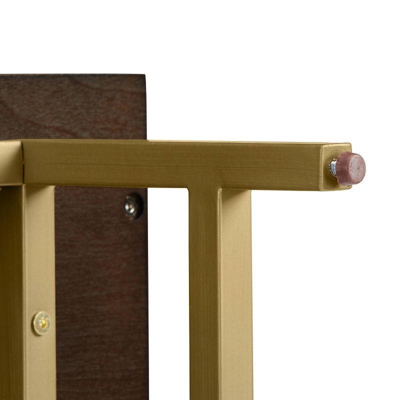 Blair Bar Cabinet Dark Brown/Gold - Crosley