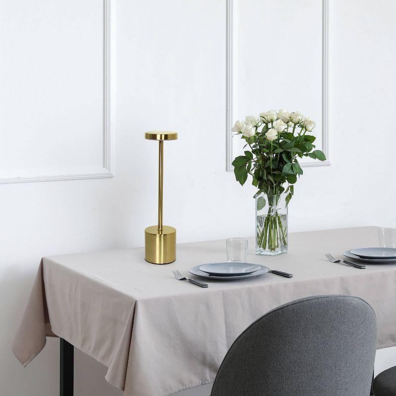 Wrought Studio™ Simple Designs 12.75" Skelly Disc Dimming & Rechargeable Cordless 4-Way Touch Sensor Stick Desk Lamp