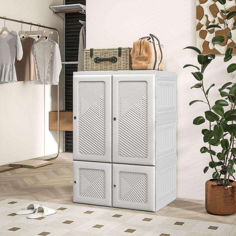 HomCom 27.25'' Fabric Portable Wardrobe