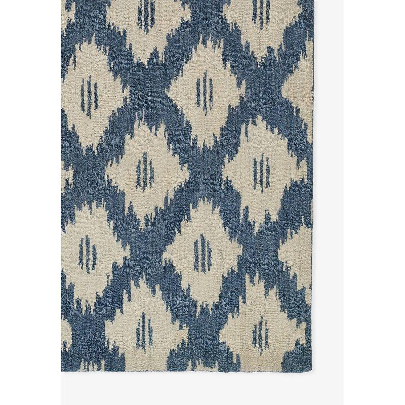 Momeni Leiden Ikat Huxley Handtufted Rug Slate Blue