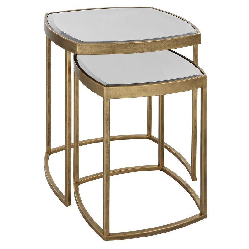 Uttermost Vista Gold Nesting Tables, Set Of 2