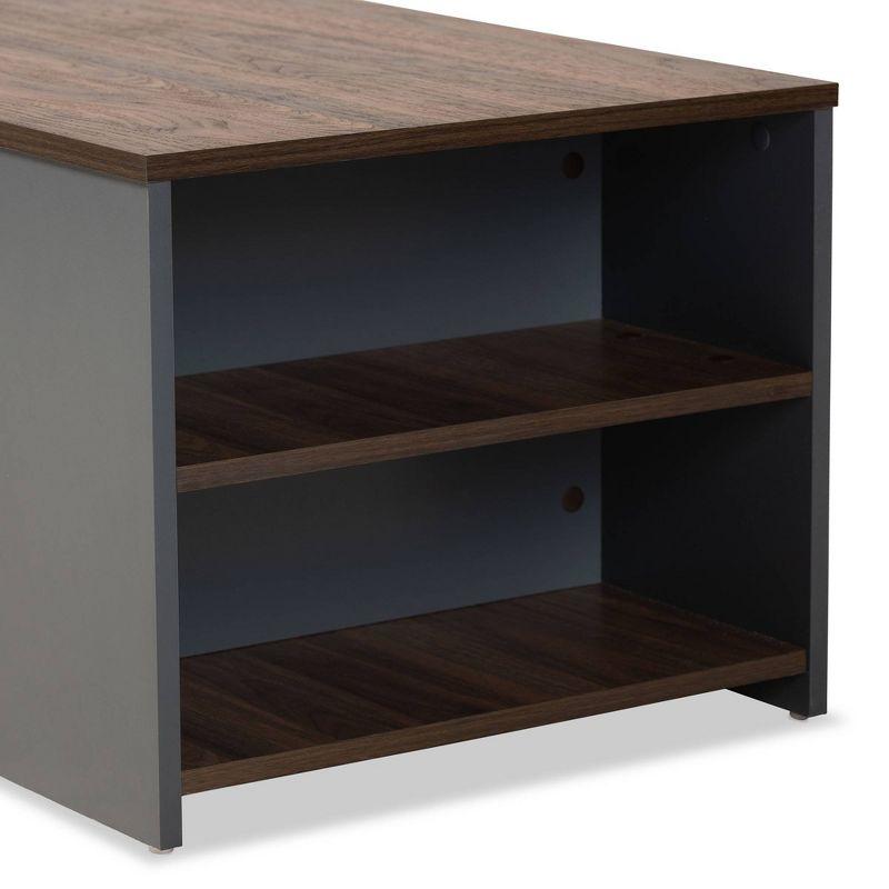 Thornton Wood Storage Coffee Table: Modern Living Room Furniture - Baxton Studio