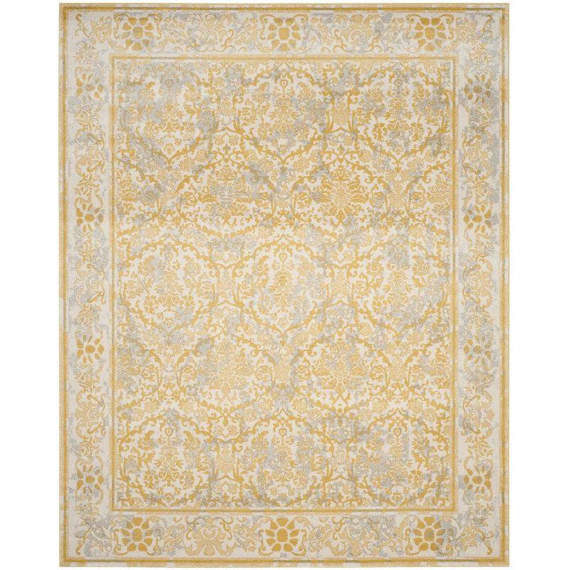 Evoke EVK242 Power Loomed Indoor Area Rug - Ivory/Gold - 9'x12' - Safavieh
