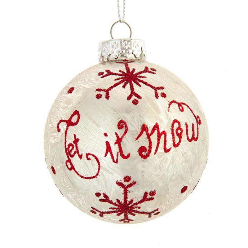 Glass Christmas Ball Ornament (Set of 6)