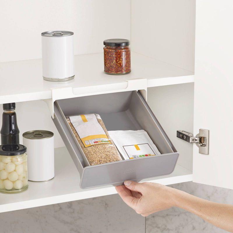 Gray Under-Shelf Drawer Storage Organizer