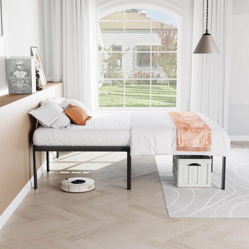 Ebern Designs Heavy Duty Metal Bed Frame with Sturdy Steel Slat Support