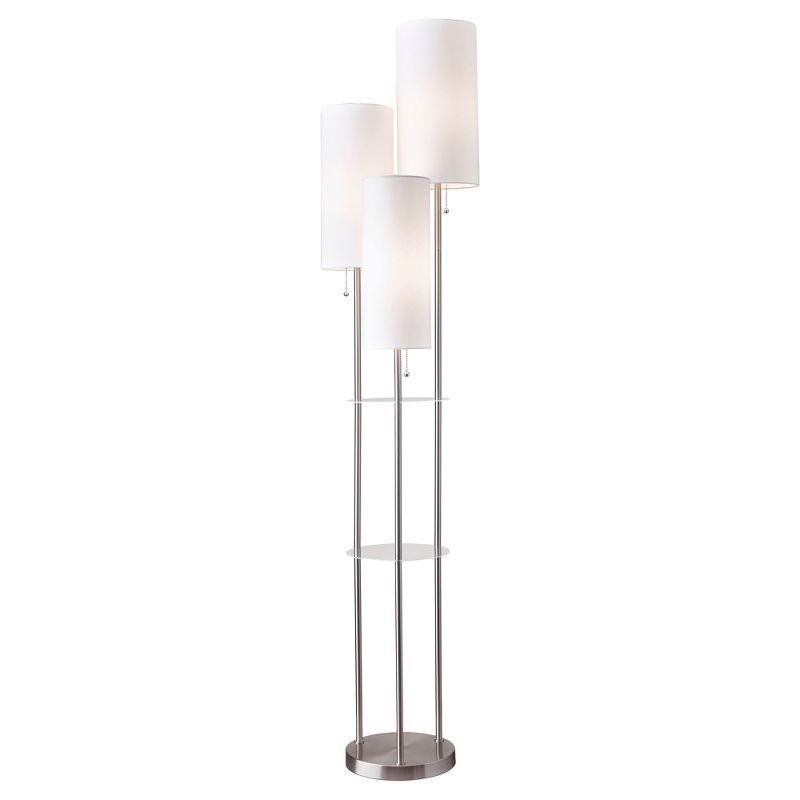 68" Trio Floor Lamp Silver - Adesso