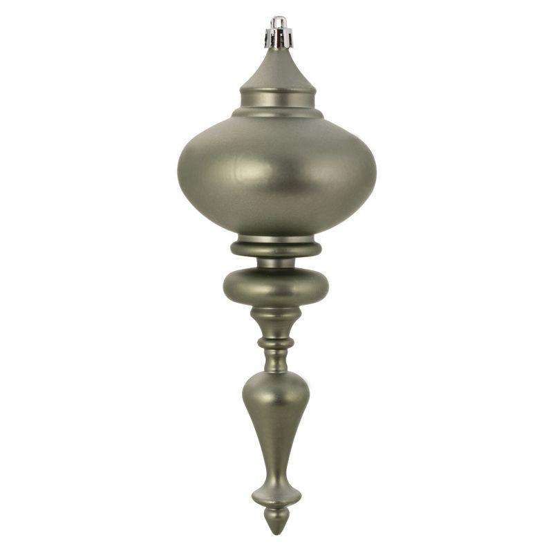 8.7" x 3.5" Matter Finial Ornament (Set of 3)