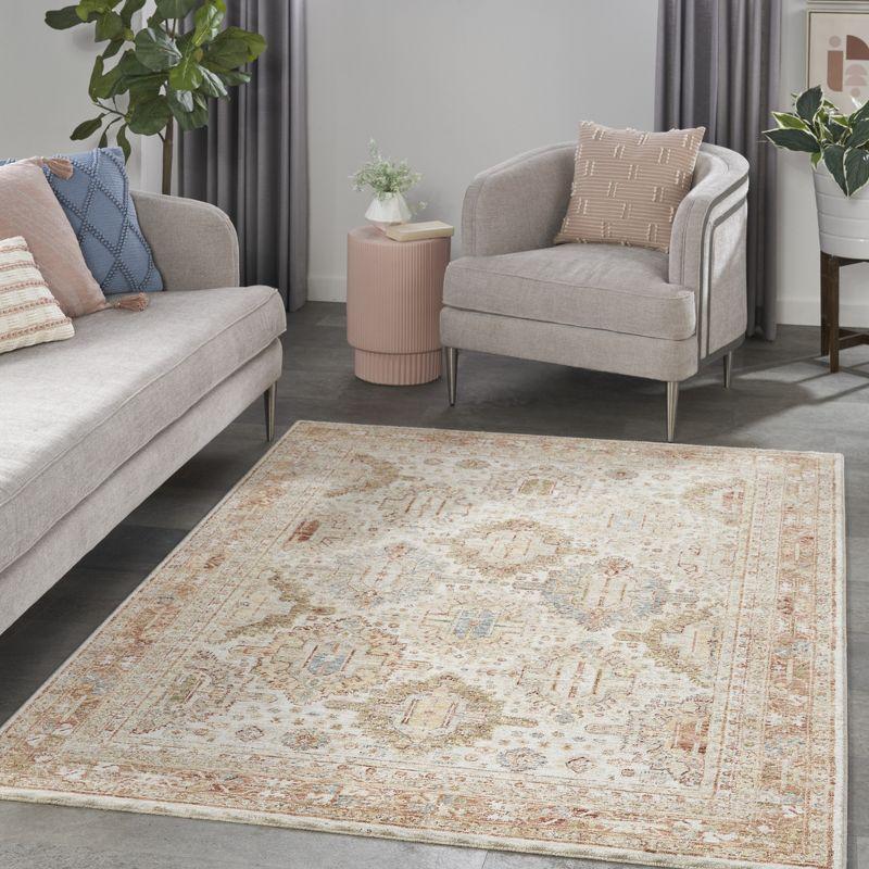 Nourison Petra Oramental Indoor Rug Ivory Multi 3'11" x 5'11"