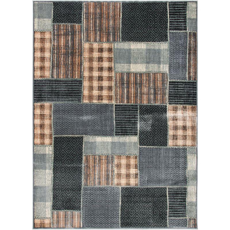 Elysian Light Blue Hand-Knotted Viscose Blend Area Rug - 6'7" x 9'2"