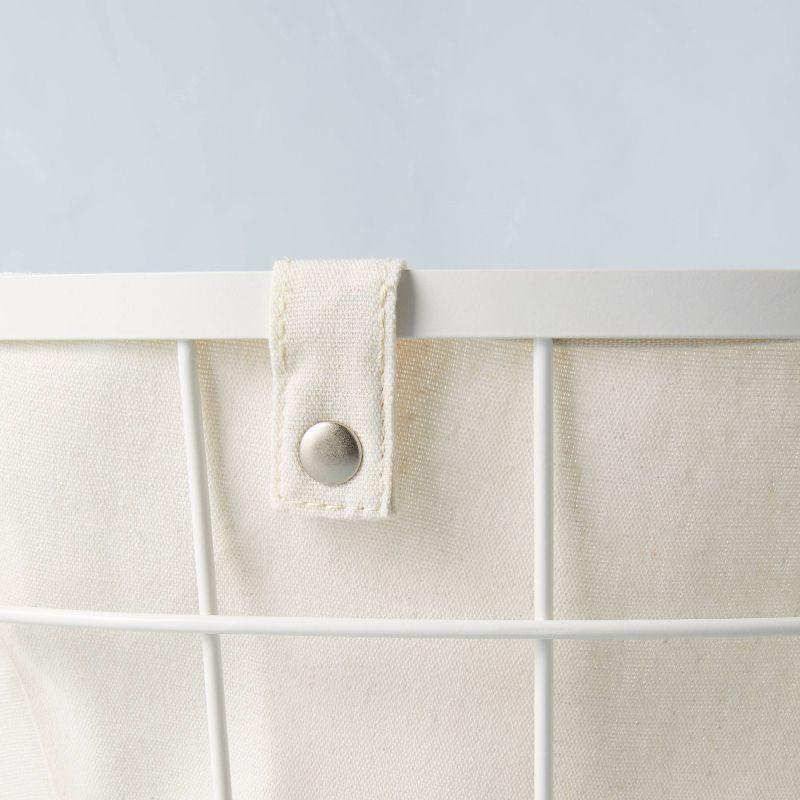 Wire & Fabric Laundry Hamper Sour Cream - Hearth & Hand™ with Magnolia