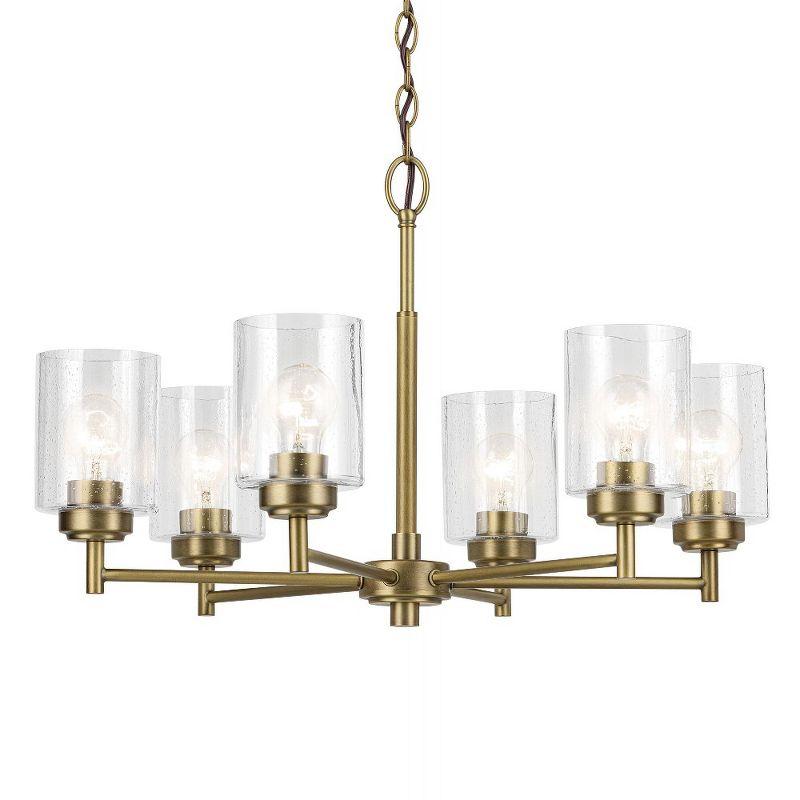 Winslow 6 - Light Steel Dimmable Round Chandelier