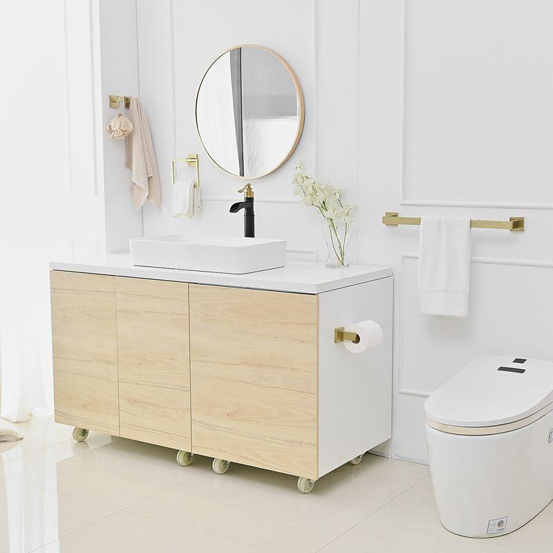 Gold Stainless Steel 5-Piece Bathroom Hardware Set