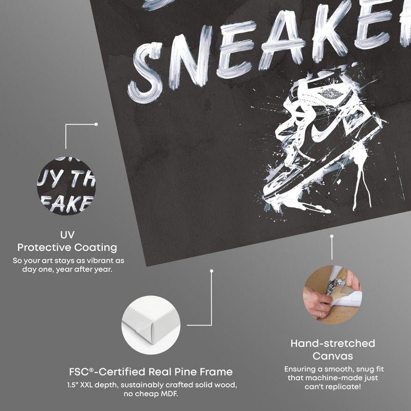 Notori Art Notoriart Buy The Sneakers Framed Sneaker 1 Piece Canvas Wall Art