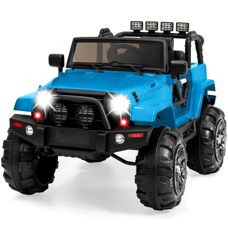 Light Blue 12V Kids Ride On Truck with Remote Control