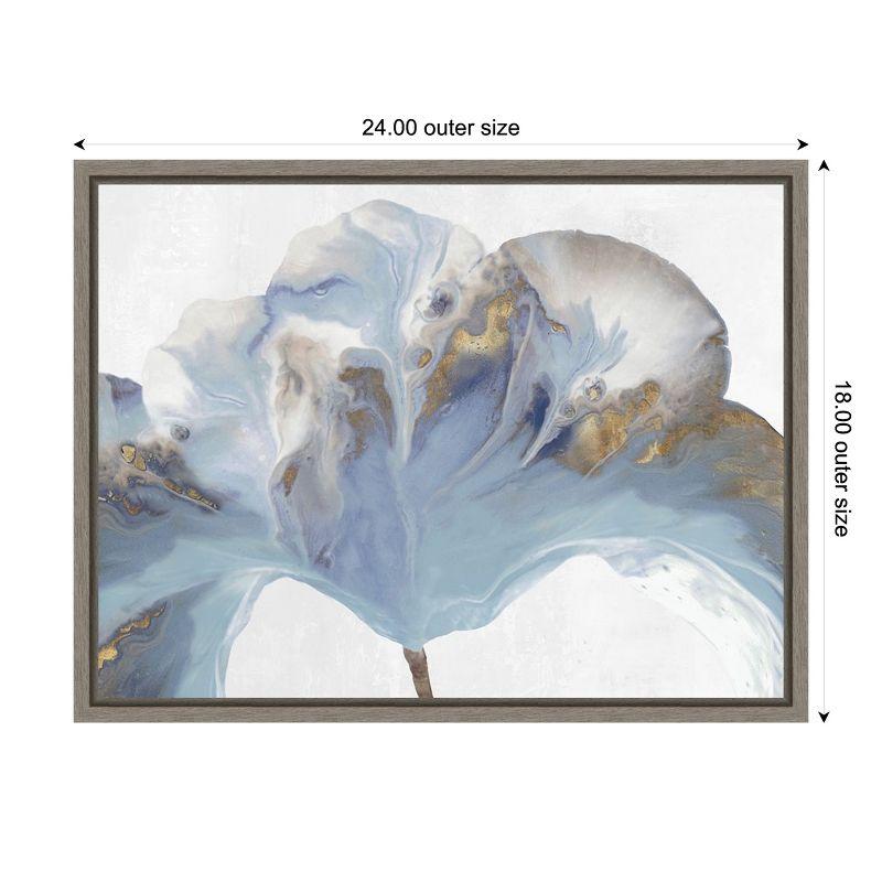 Amanti Art Space Inside I (Grey Flower) by Eva Watts Canvas Wall Art Print Framed 24 x 18-in.