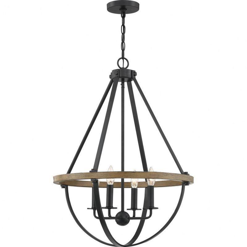 Quoizel Lighting Bartlett 4 - Light Pendant in  Earth Black