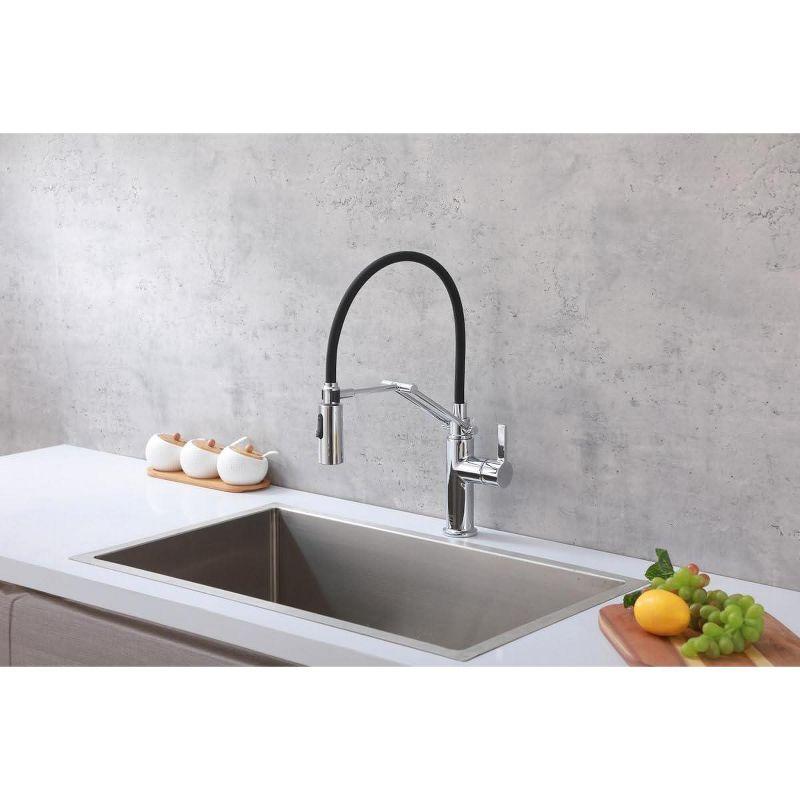 Elegant Lighting Leonardo Pull Down Spray Kitchen Faucet