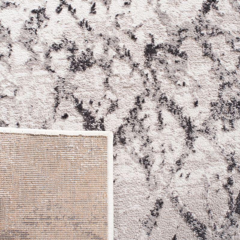 Amelia ALA783 Power Loomed Area Rug  - Grey/Light Grey - 3'x3' - Safavieh.