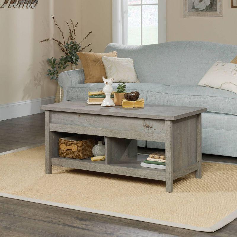 Mystic Oak Rectangular Lift-Top Coffee Table with Storage